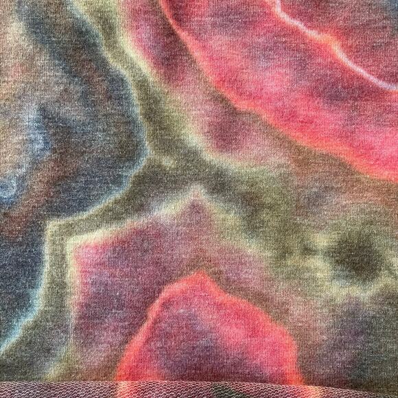 Ice Dyed Crop Top - Tie Dye Geode Earthy - Rock meets Boho (Women's L) - Picture 8 of 8